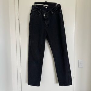Abercrombie and Fitch curve love dad jean cross waist